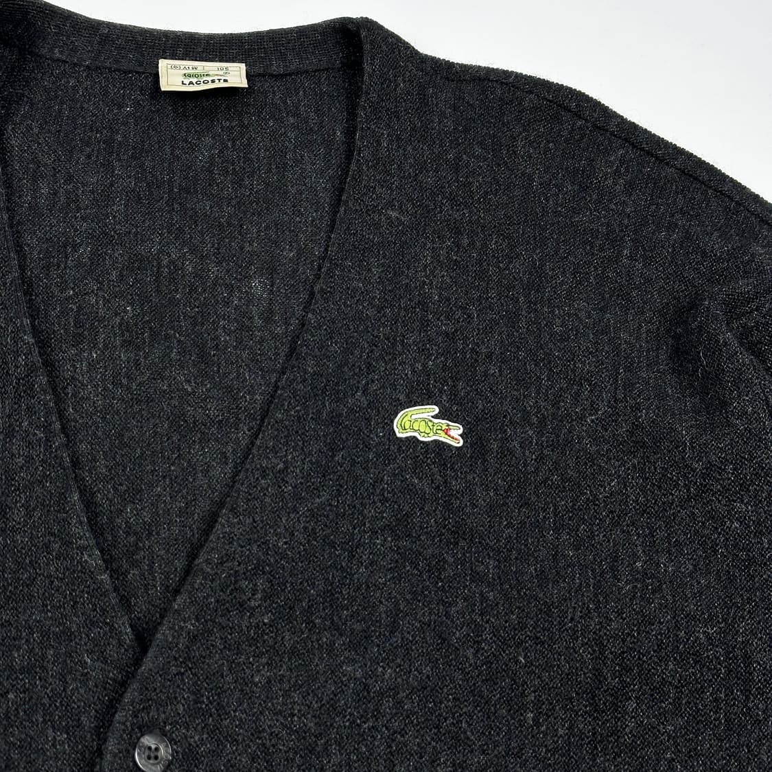 라코스테 클래식 니트 가디건 챠콜 그레이 XL 상품이미지3