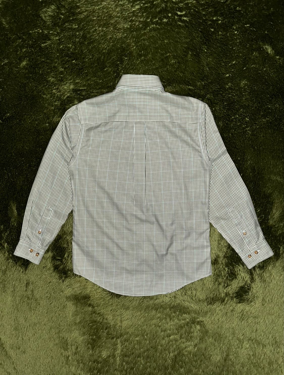 [M] 브룩스 브라더스 재팬 코튼 체크 셔츠 그린 상품이미지7