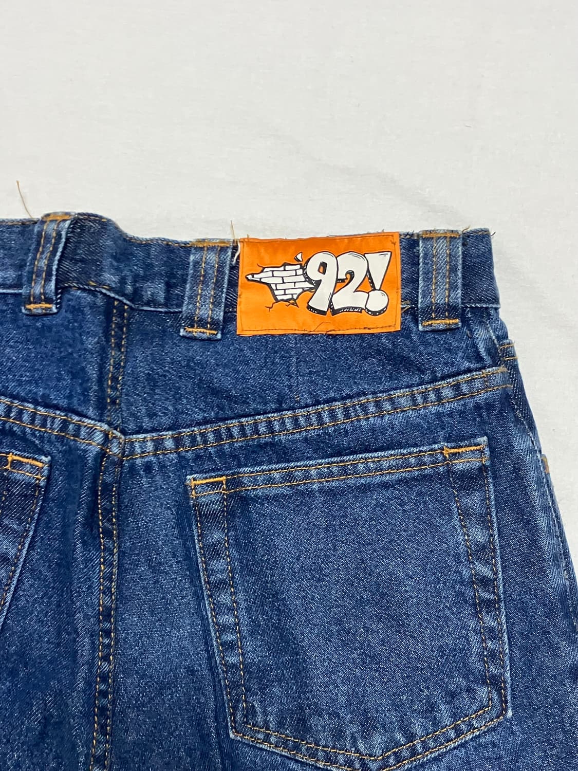 폴라스케이트 92 와이드 배기 데님팬츠 블루 상품이미지4