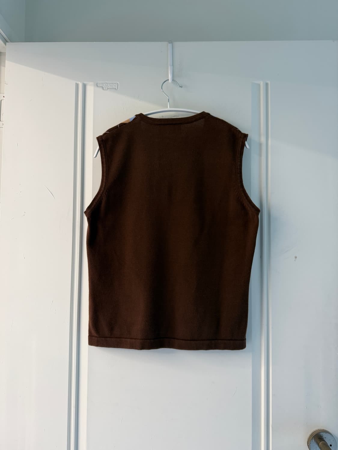 아가일패턴 빈티지 니트 베스트 상품이미지10