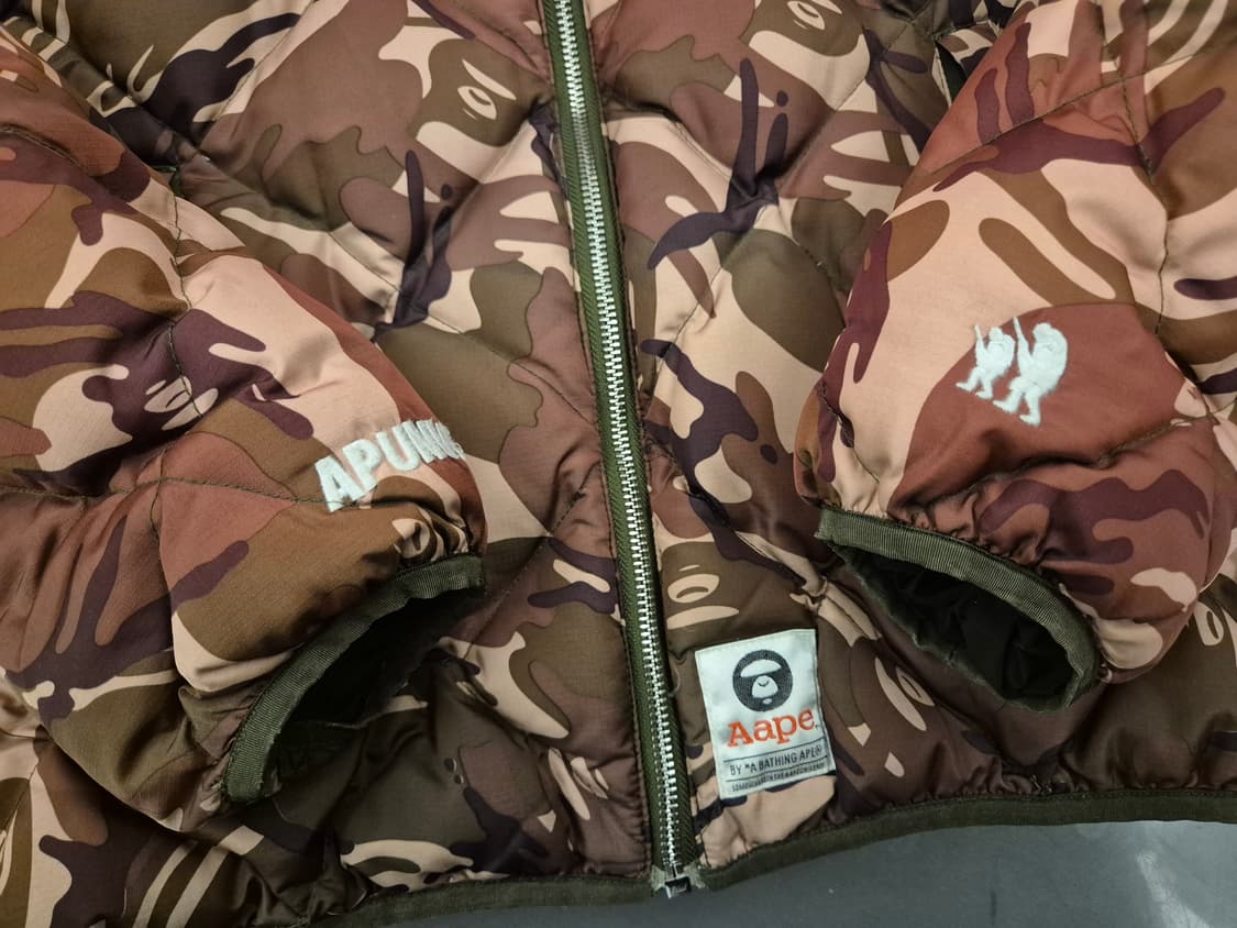 00s Aape 카모 다운 점퍼 상품이미지5