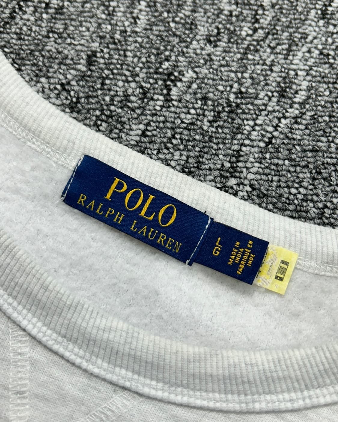 폴로 랄프로렌 멜란지 그레이 기모 맨투맨  상품이미지8