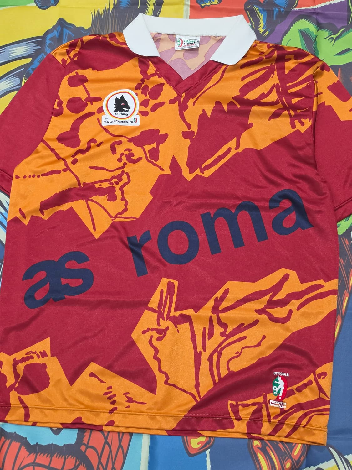 90s AS ROMA 유니폼 L  상품이미지2
