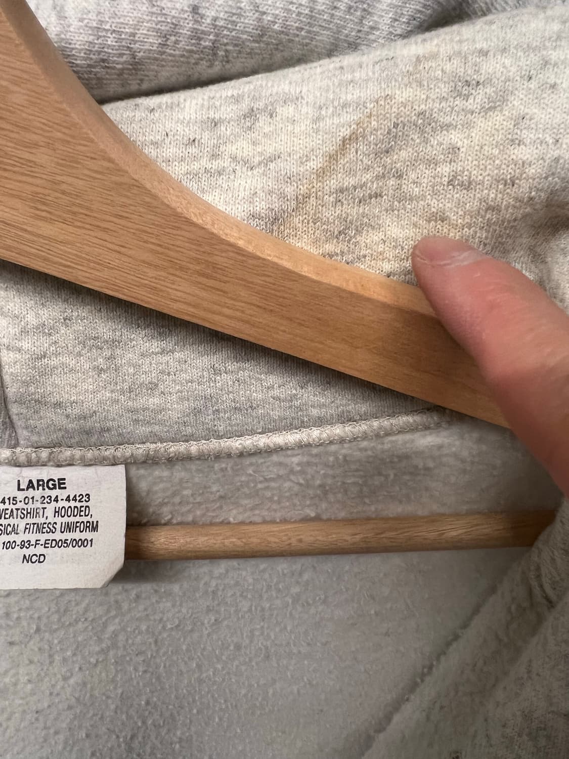 미군 ARMY 후드집업 PFU 빈티지 그레이 후드 집업 상품이미지10