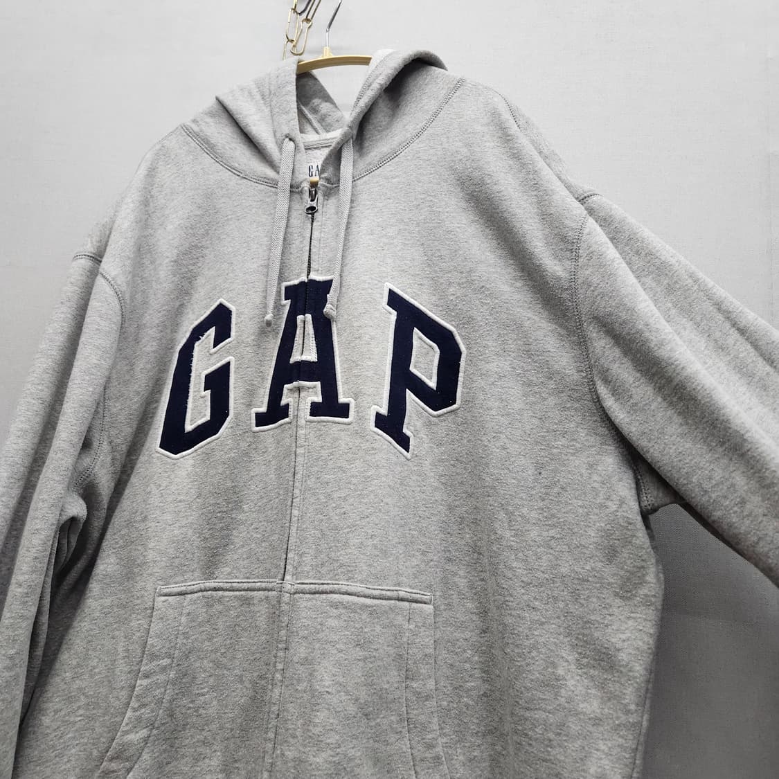 GAP 갭 빅로고 자수 양털 후드집업 2XL 상품이미지2