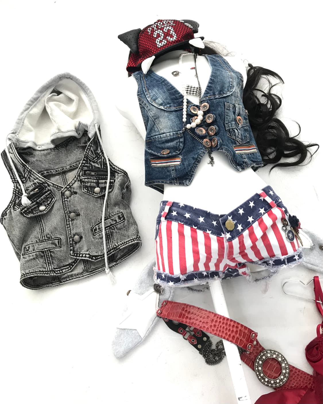 Western Denim short&mini vest 상품이미지3