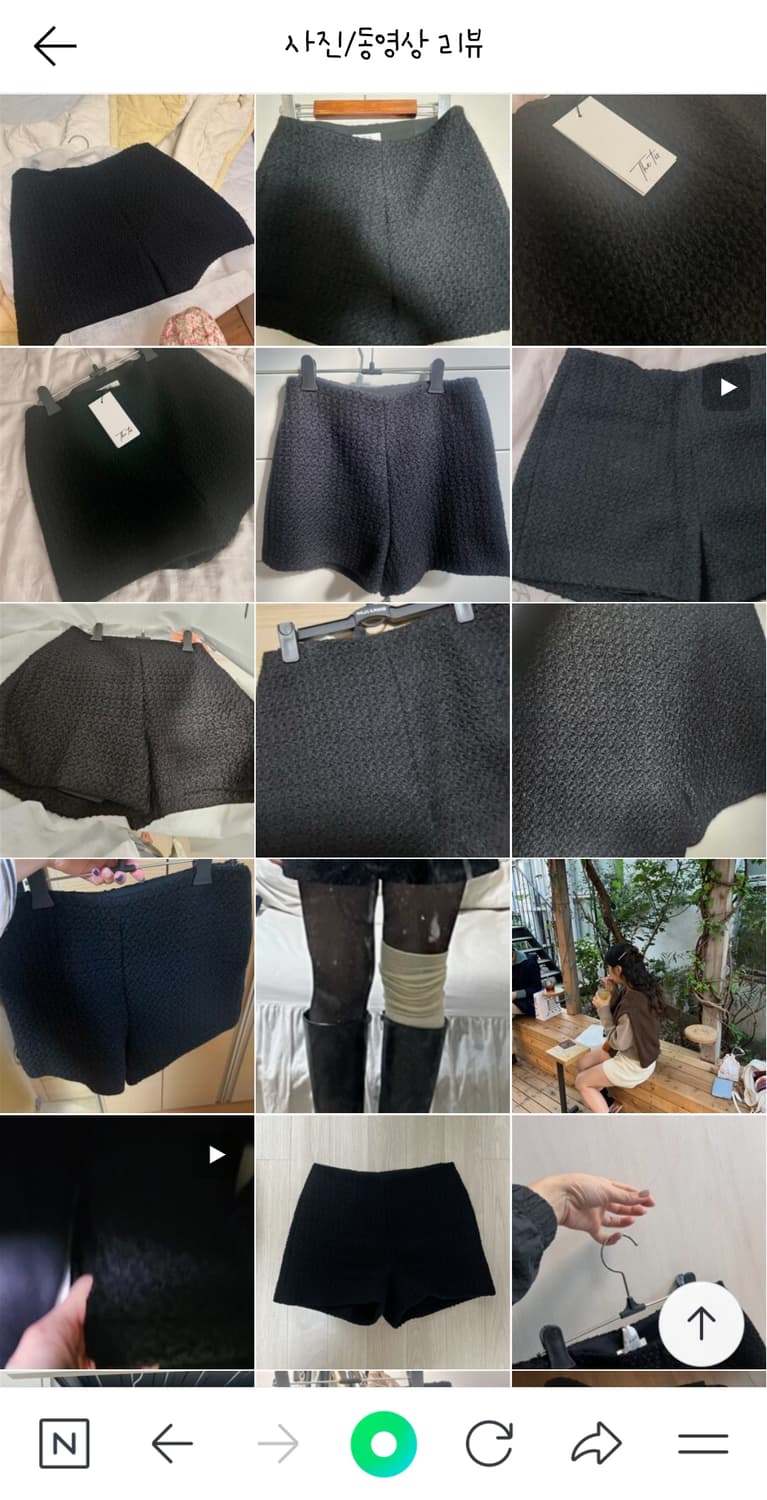 [새상품] thetis 더티스 트위드 반바지 쇼츠 tweed shorts 상품이미지6