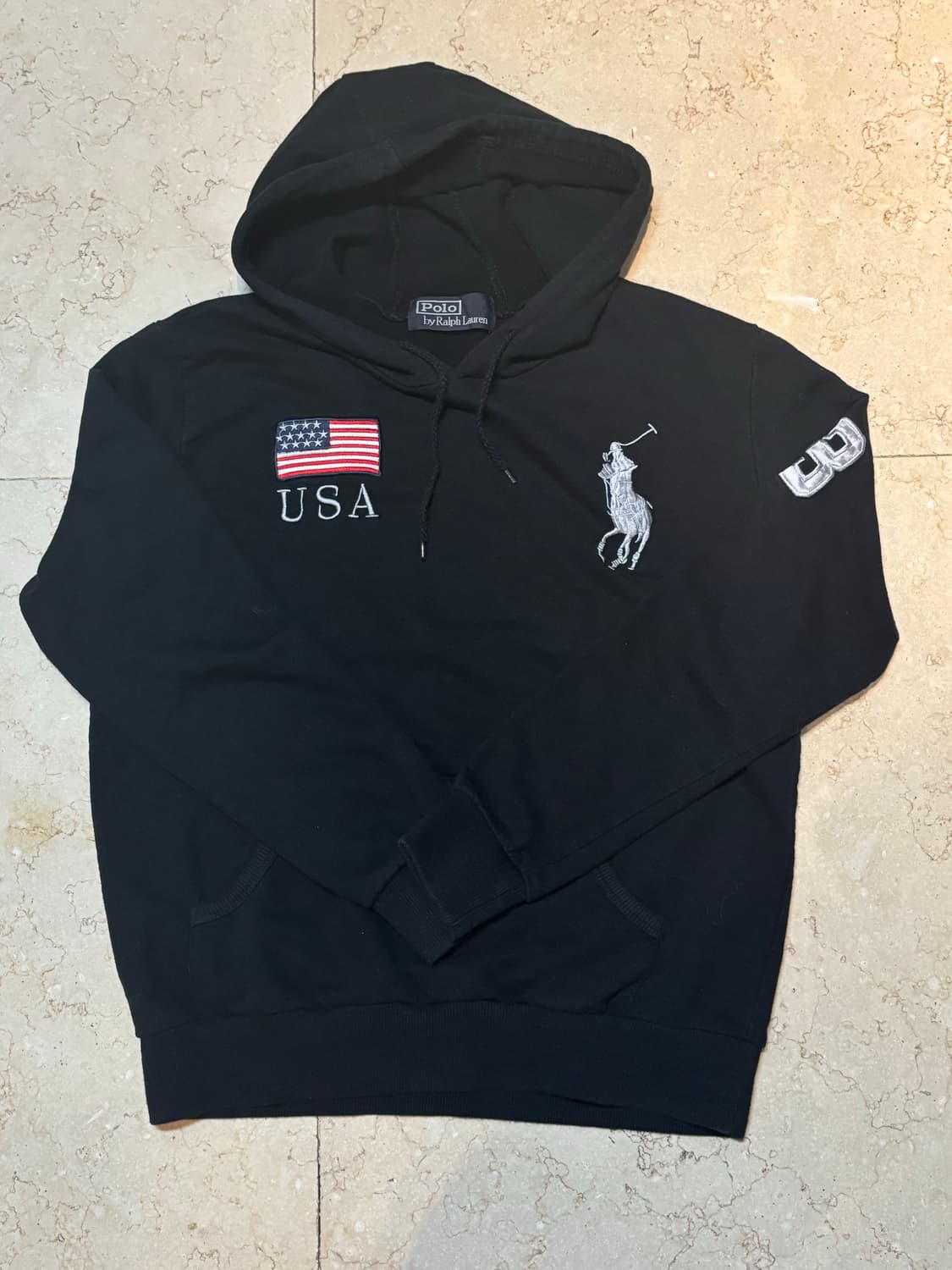 📍(희귀) 폴로 빅포니 성조기 USA 후드티 상품이미지1
