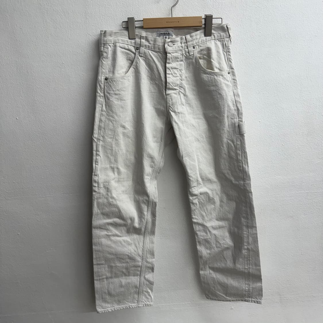 오디너리핏츠 화이트 데님 코튼 팬츠 3 상품이미지1