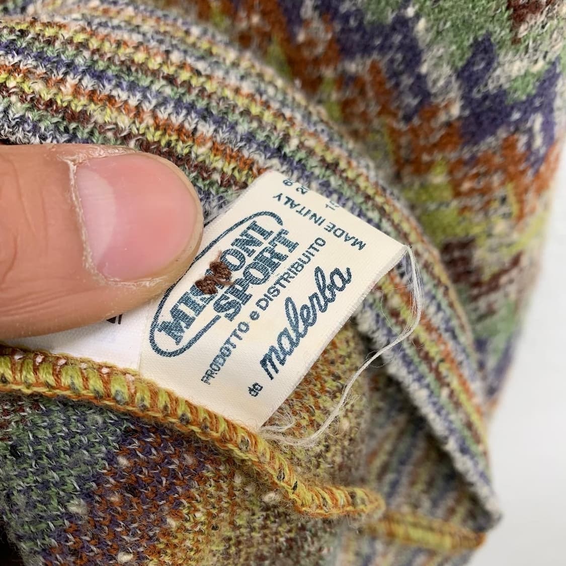 미쏘니 스포츠 패턴 가디건 상품이미지5