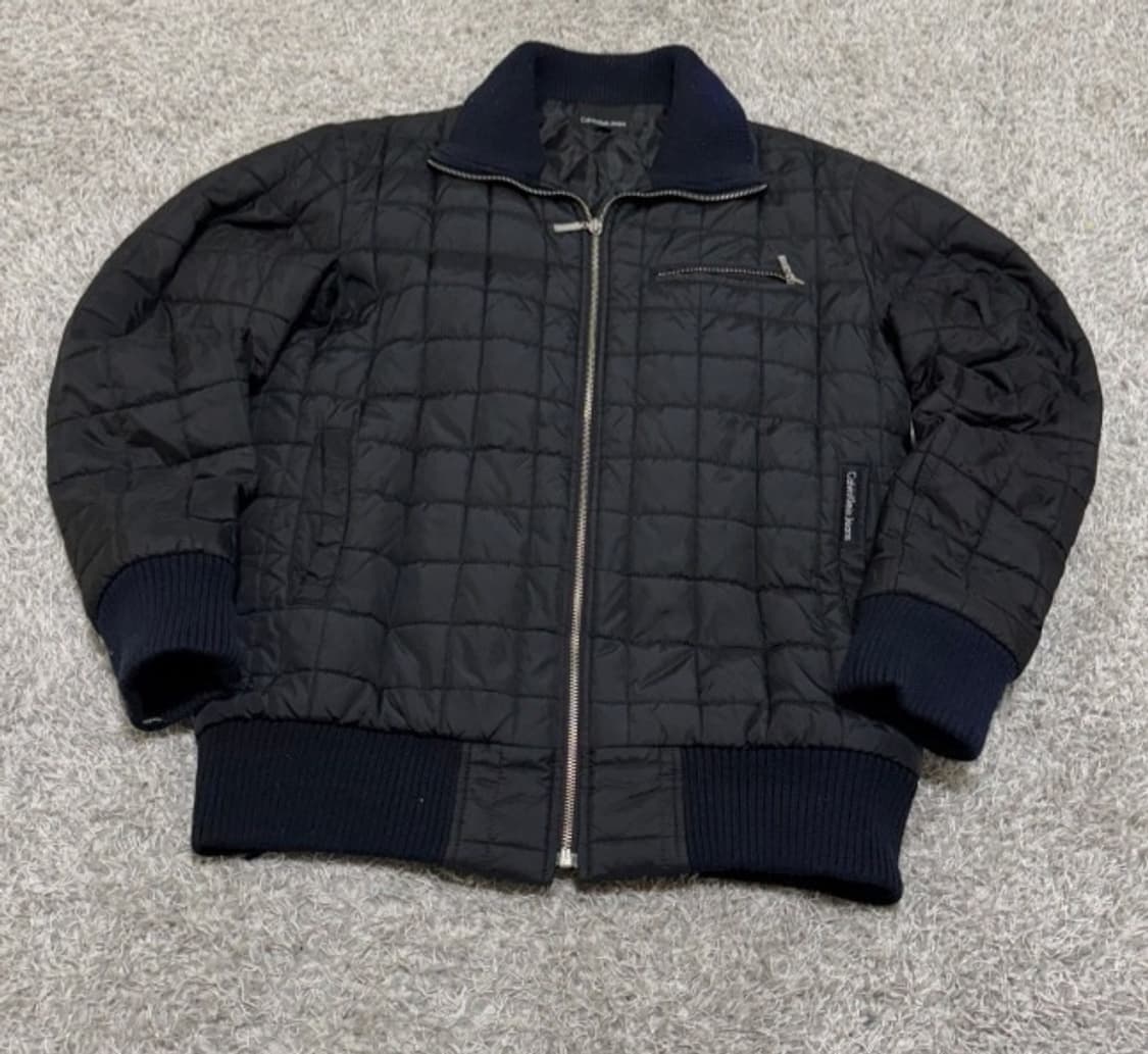 캘빈클라인 블랙 퀄팅 패딩 자켓 95/M 상품이미지1
