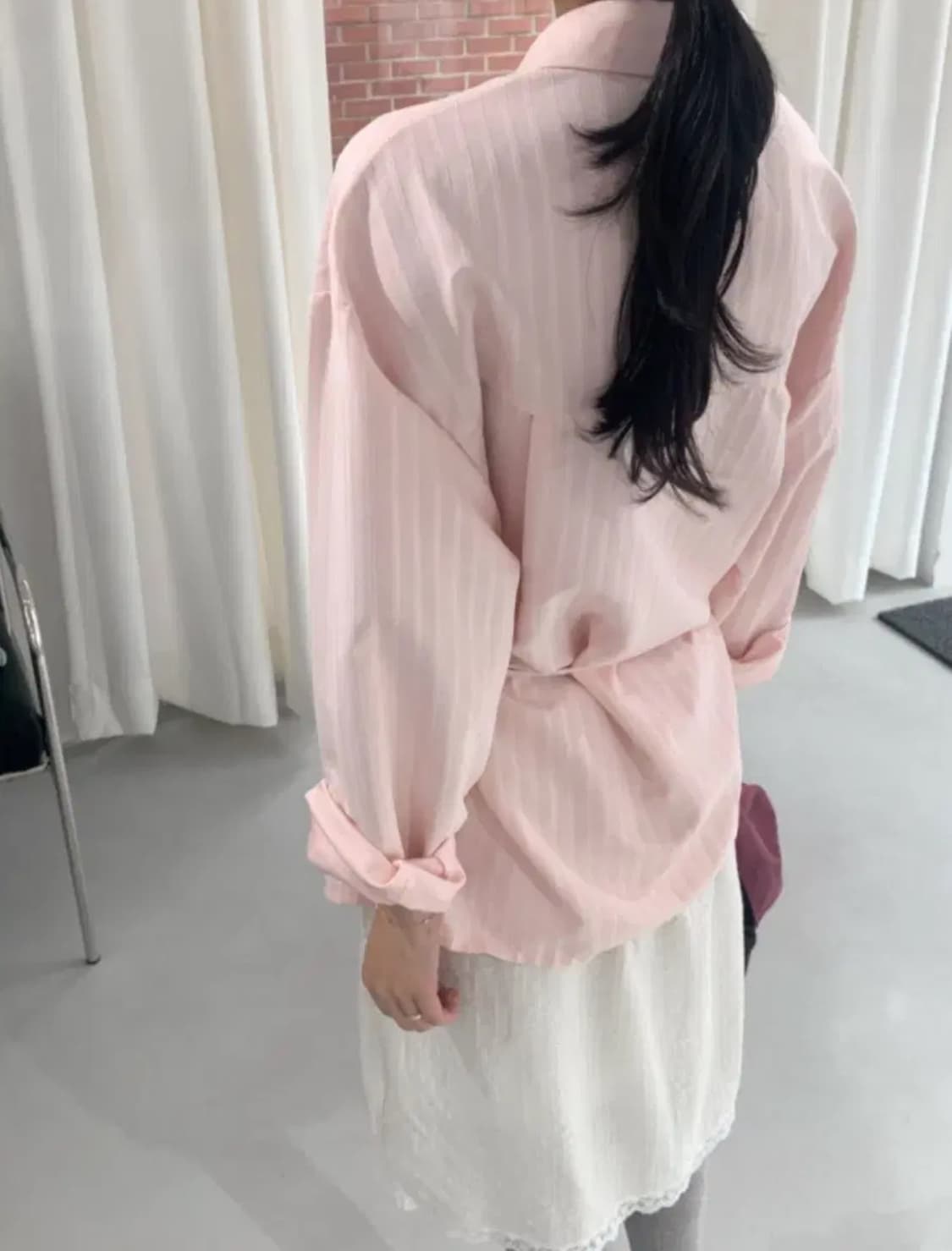 르우드 스트라이프 스트링 셔츠  상품이미지3