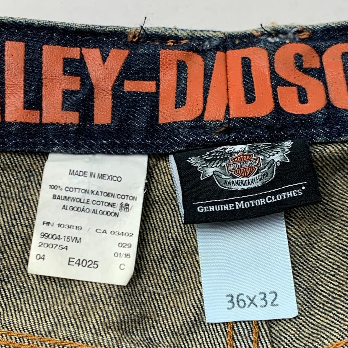 [36/정품] 할리데이비슨 남성 진청 데님팬츠 청바지 상품이미지4