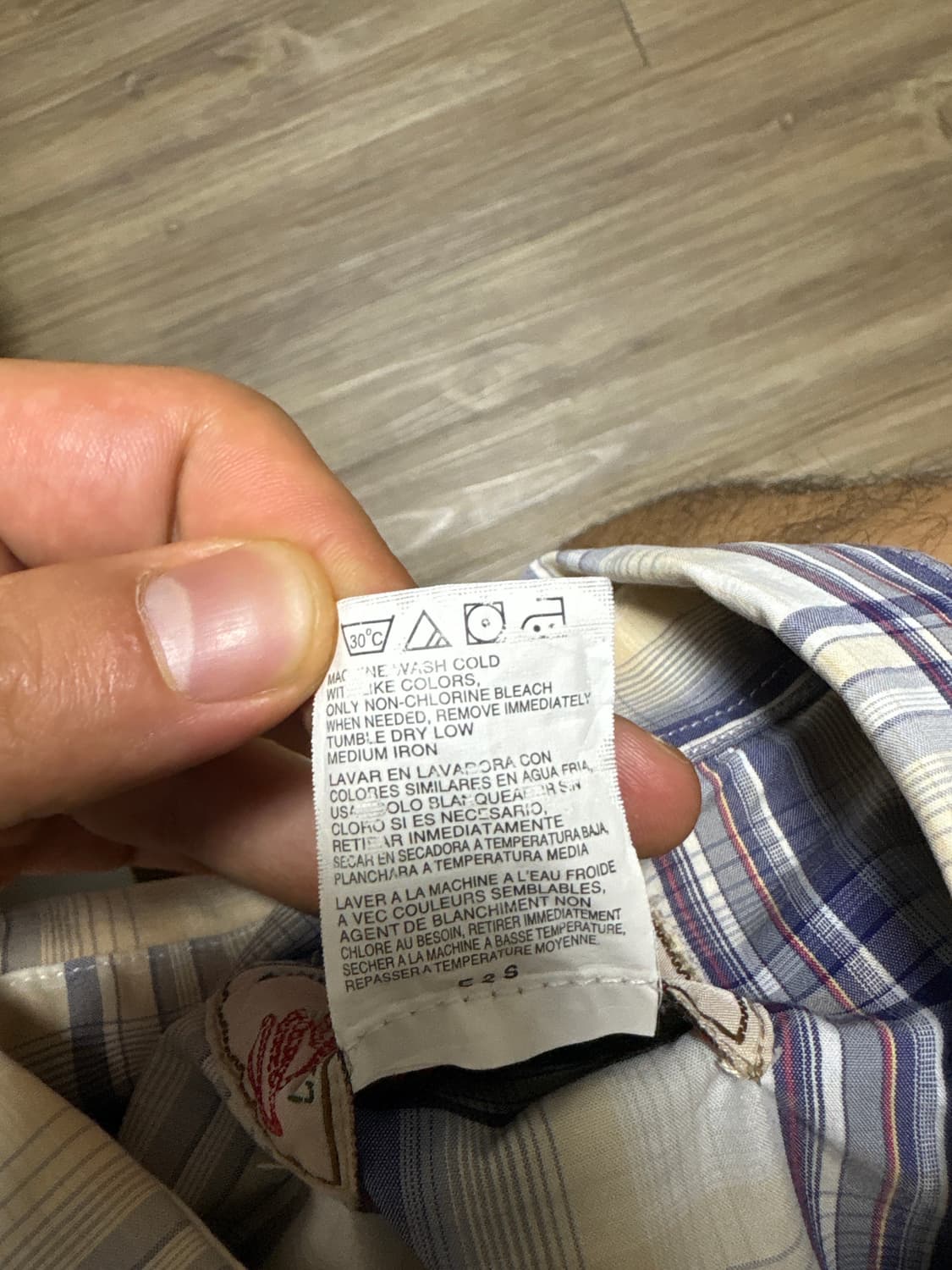 [XL] 00s 랭글러 웨스턴 반팔 체크 셔츠 상품이미지8