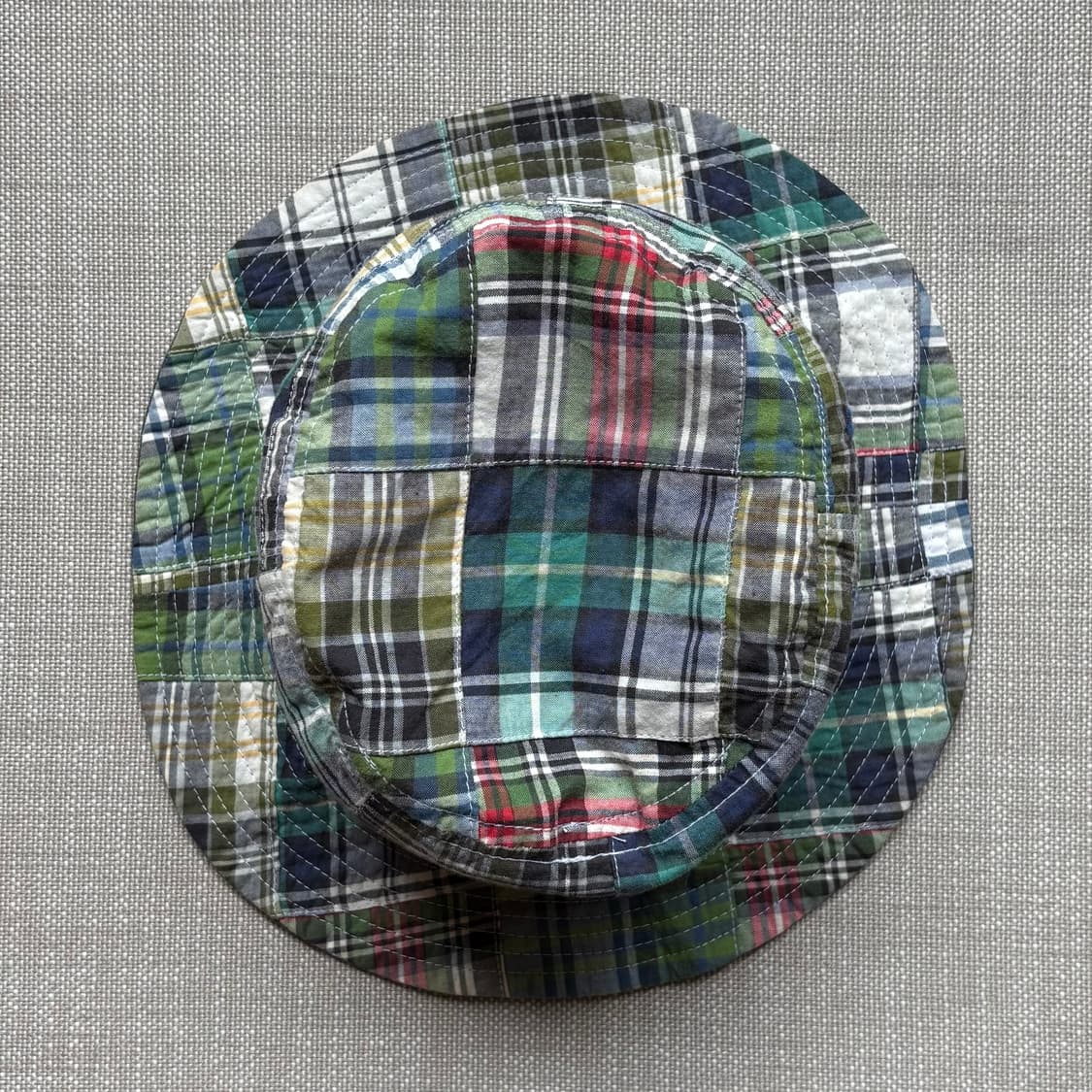 마드라스 패치워크 리버서블 버킷 햇 상품이미지2