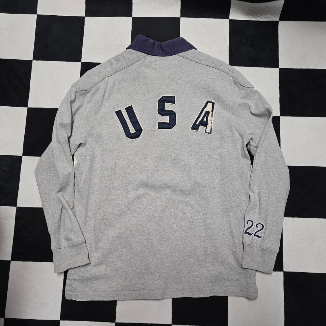 XL 폴로랄프로렌 럭비티셔츠 팀USA 그레이 상품이미지6