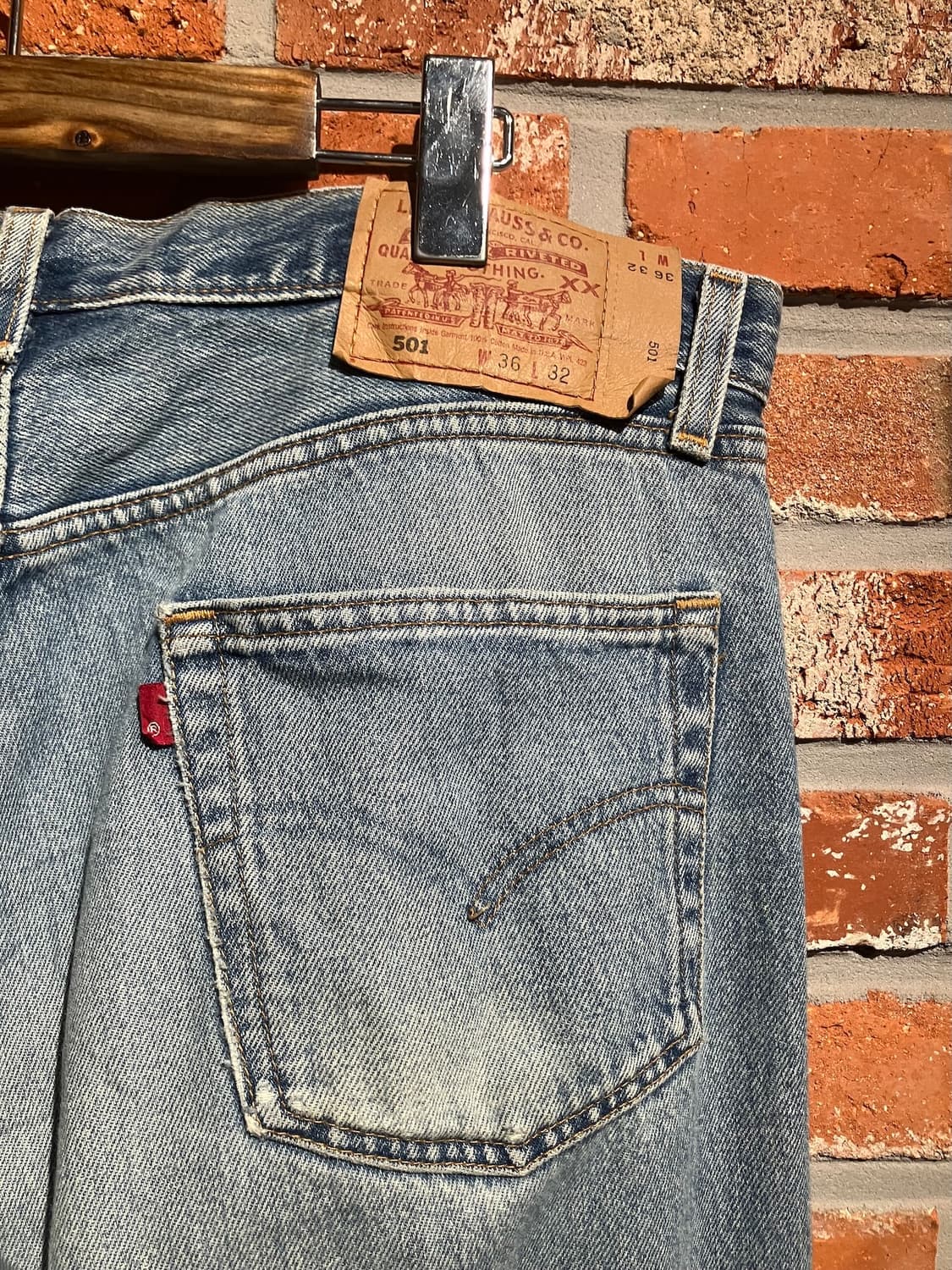 00s USA 빈티지 리바이스 501 데님 팬츠 상품이미지6