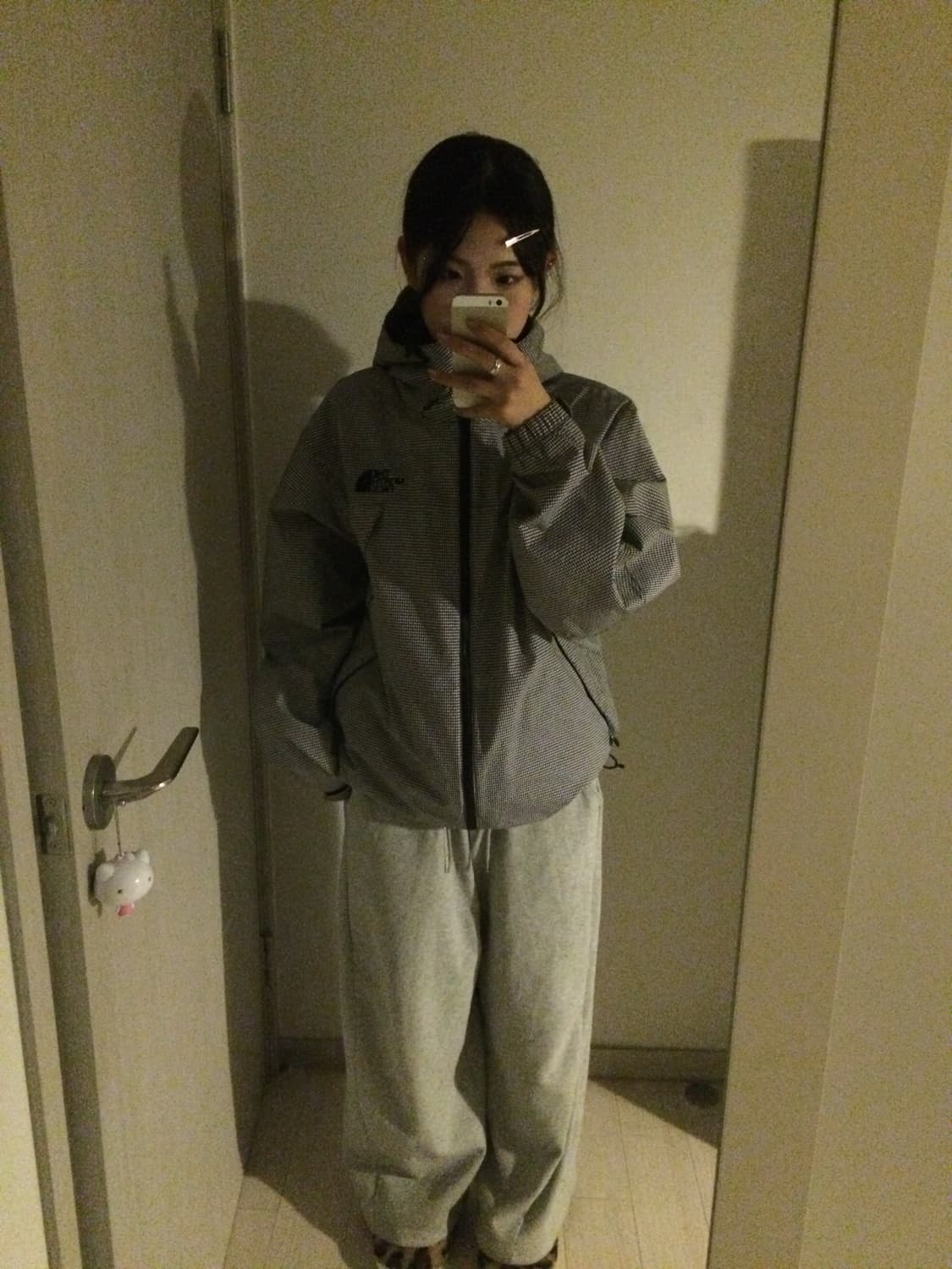 노스페이스 체크 바람막이 상품이미지1