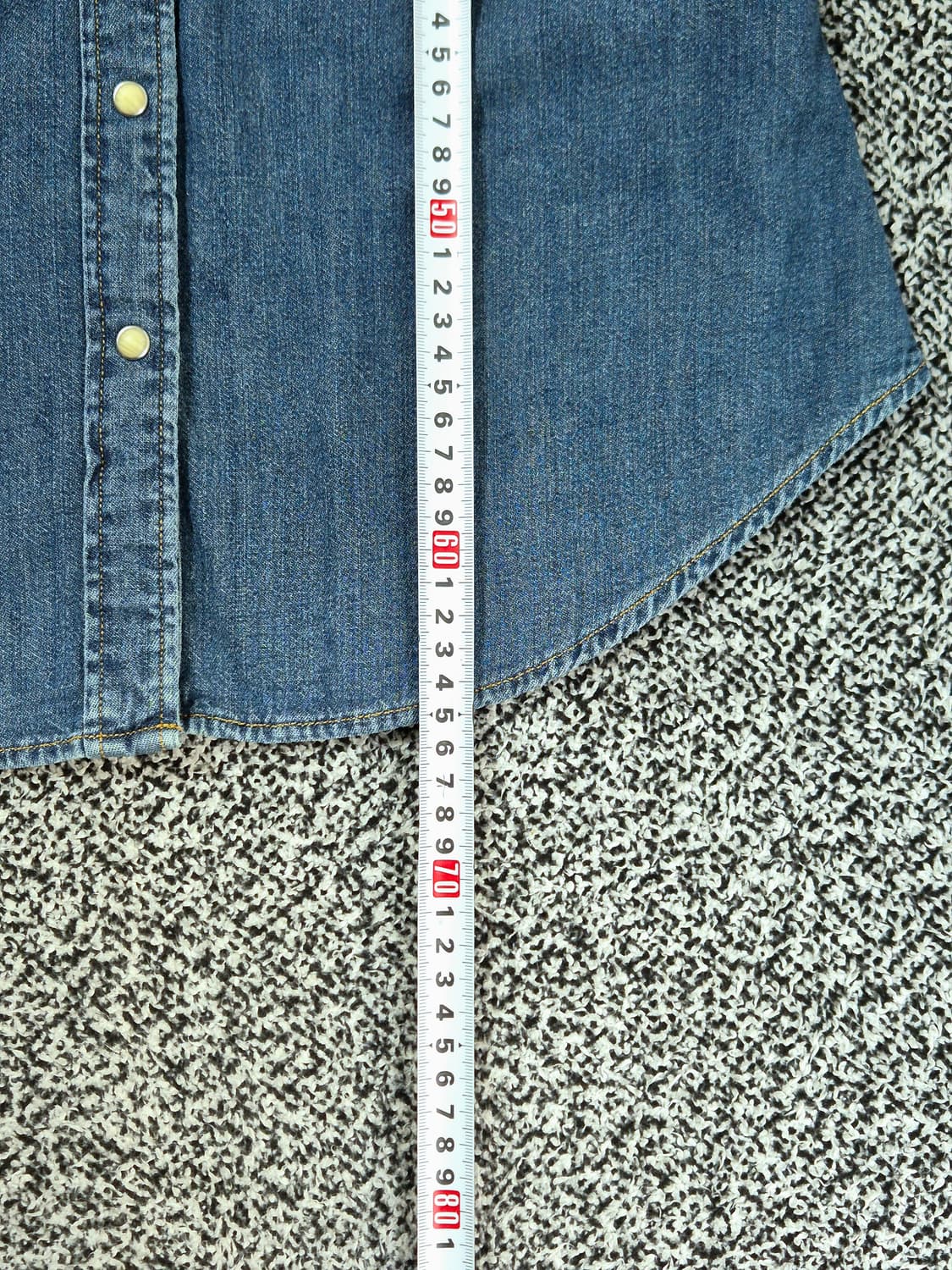 빈티지9. Levi's 리바이스 우먼스 웨스턴 데님 셔츠 상품이미지7