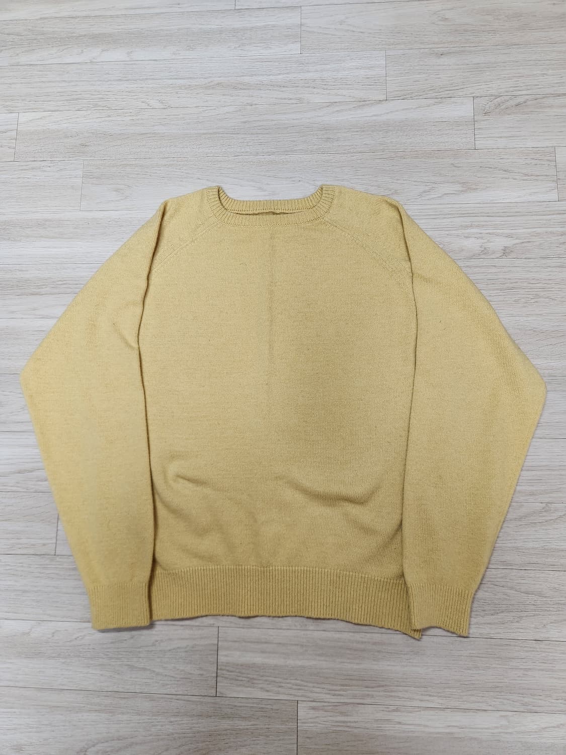 [프루이] 레글런 크루넥 니트 옐로우 L 상품이미지3