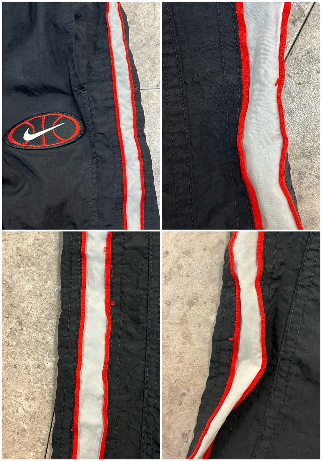 나이키 스우시 사이드 라인 밴딩 조거 팬츠 블랙 L #csz3400 상품이미지10