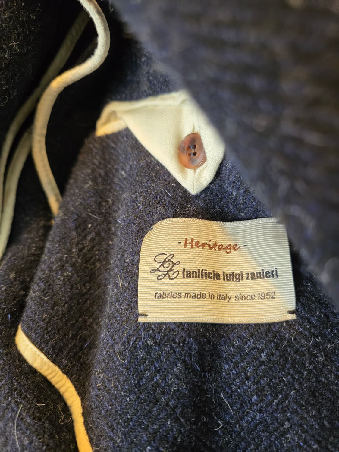 비아 플레인 월리엄 울  코트 네이비 상품이미지5