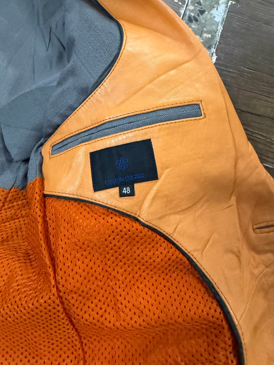 CUSTUM CULTURE 레더 블레이져 상품이미지3