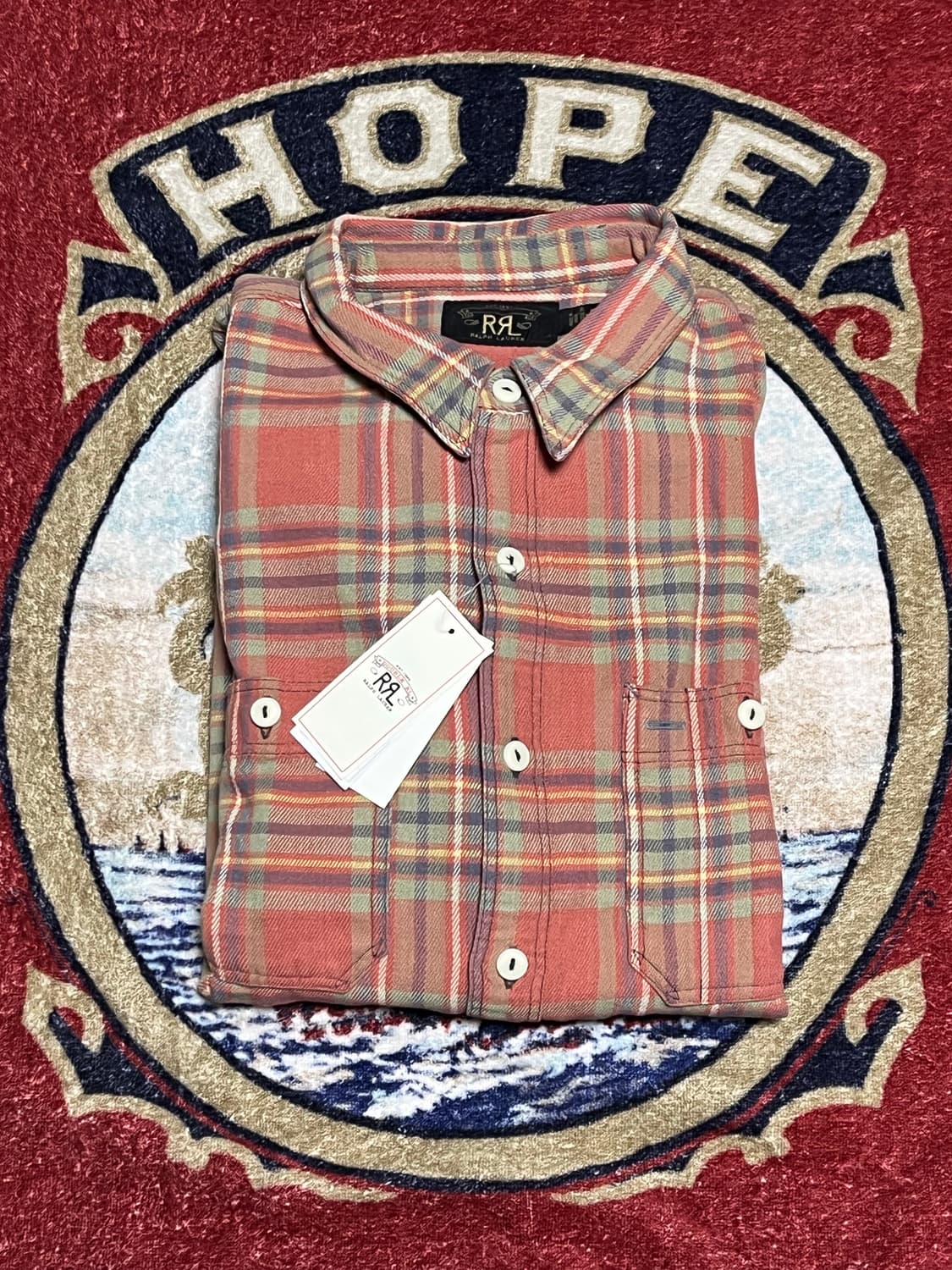 더블알엘(RRL) 플래드 트윌 워크셔츠 상품이미지1