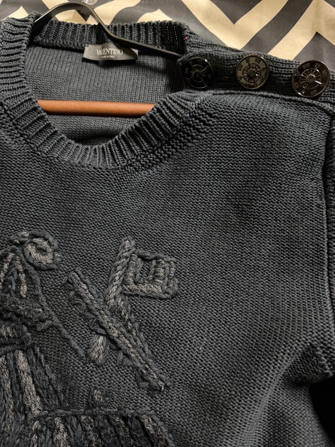 발렌티노(Valentino)  선박 자수 니트 스웨터 m 상품이미지3