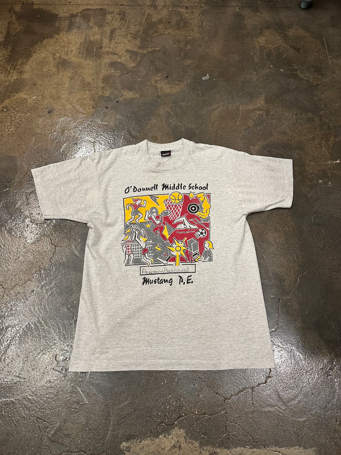 90s Fruit of the loom 싱글 스티치 반팔티 L 상품이미지1