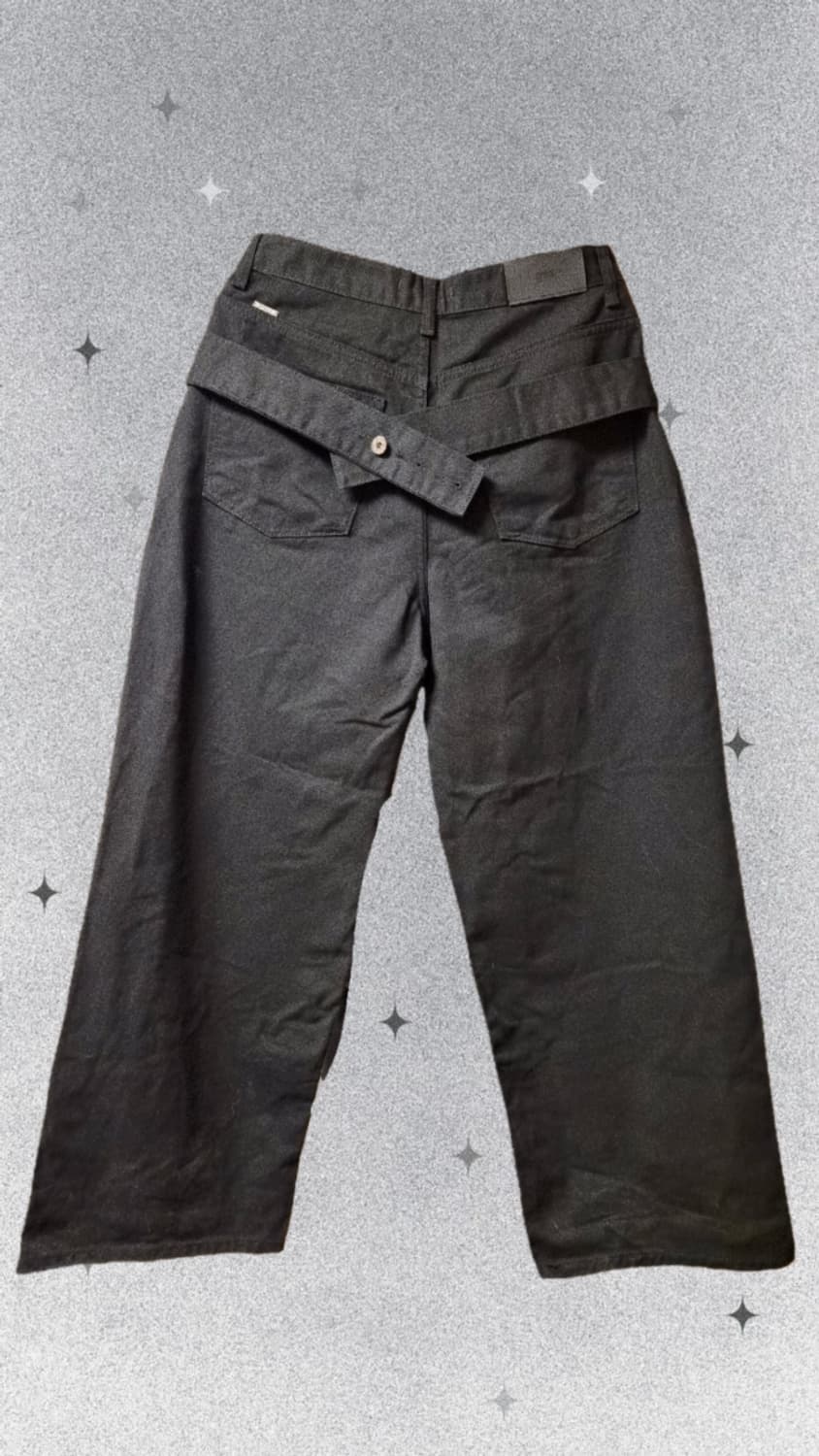 이네기 Curved Line Tail Pants (블랙) M 상품이미지2