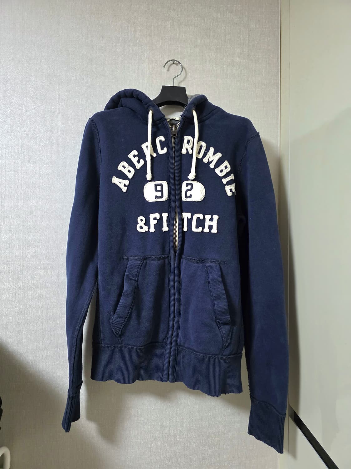 아베크롬비 네이비 기모 후드집업 M 상품이미지1
