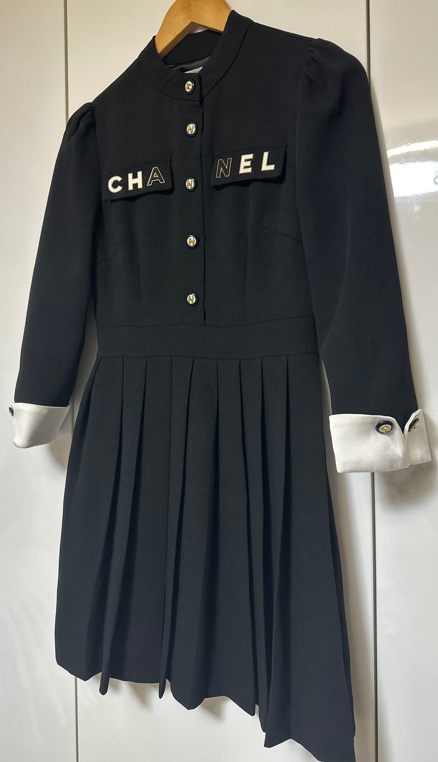 샤넬 블랙 플리츠 원피스 정품 상품이미지3