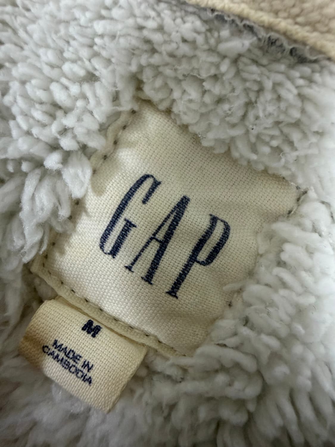 갭 양털 후드집업 m 상품이미지3