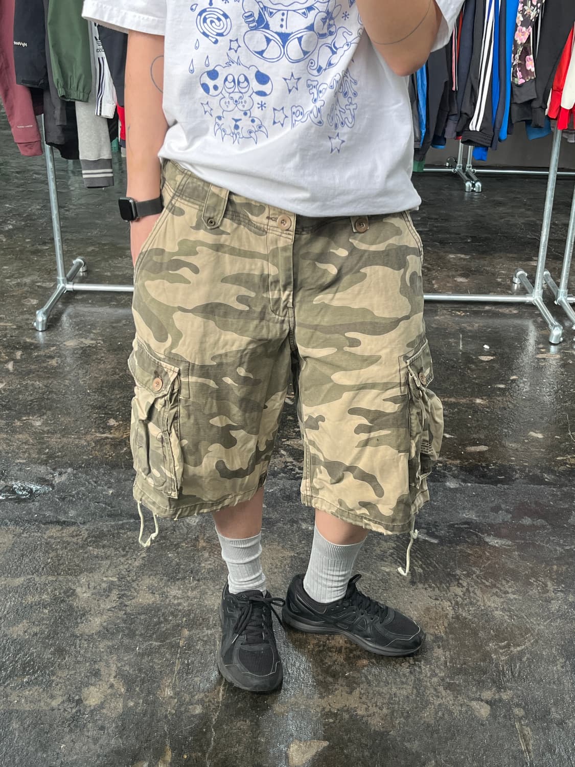아베크롬비 카모플라주 카고 하프팬츠  상품이미지2