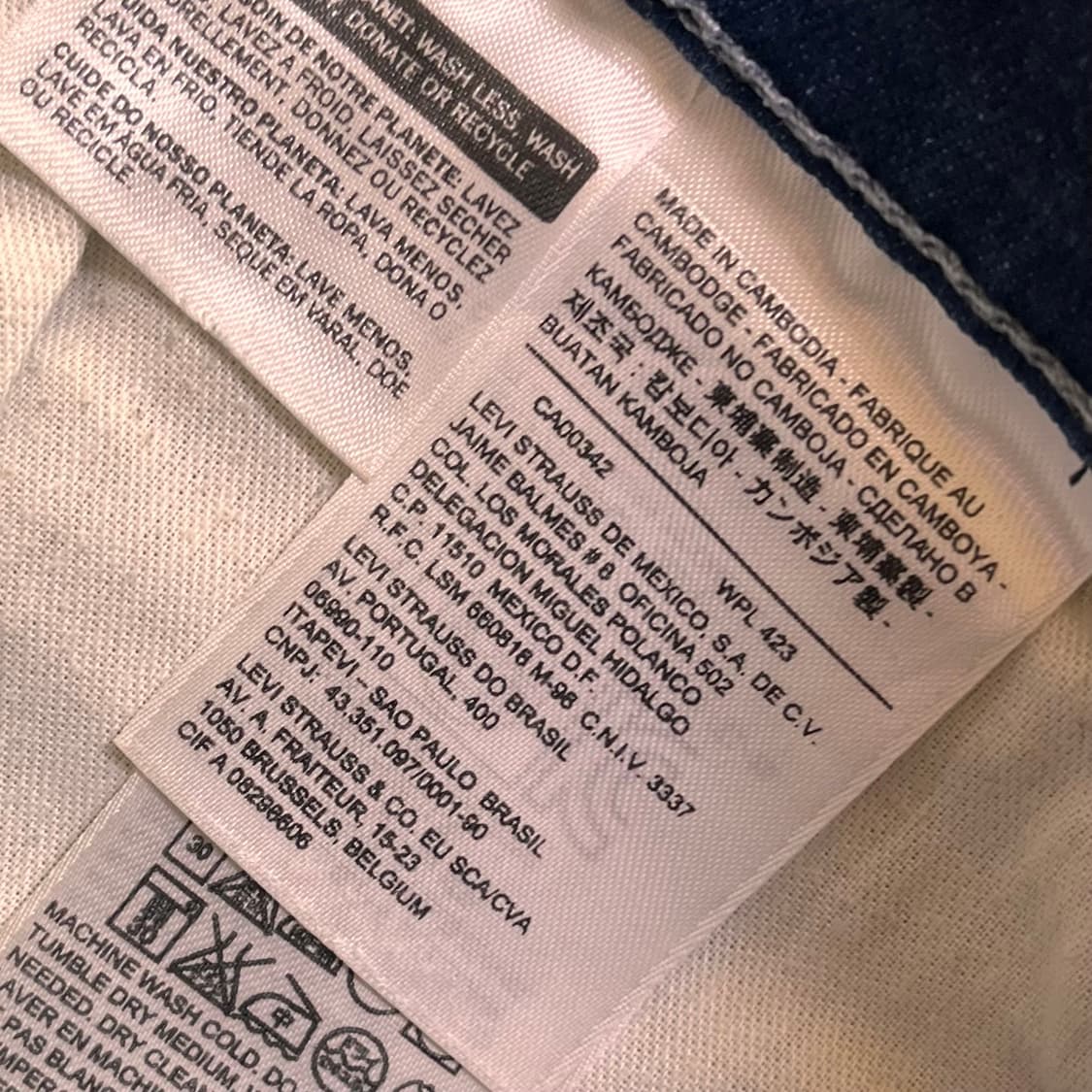 리바이스 504 데님팬츠 W34 L34 상품이미지5