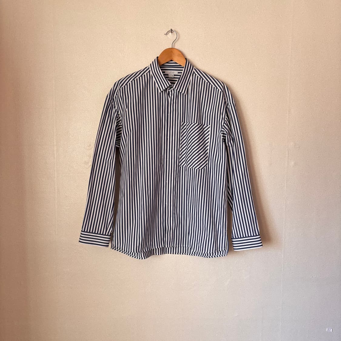 질스튜어트 S 루즈핏 스트라이프 셔츠 남방 새제품급 상품이미지1