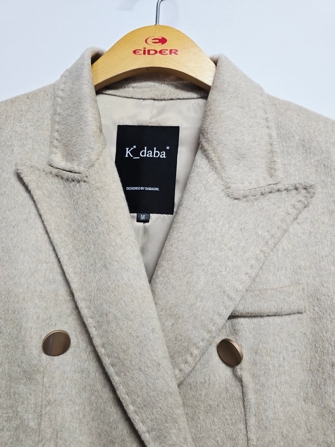 K_daba 핸드메이드 울코트 아이보리 자켓 상품이미지2