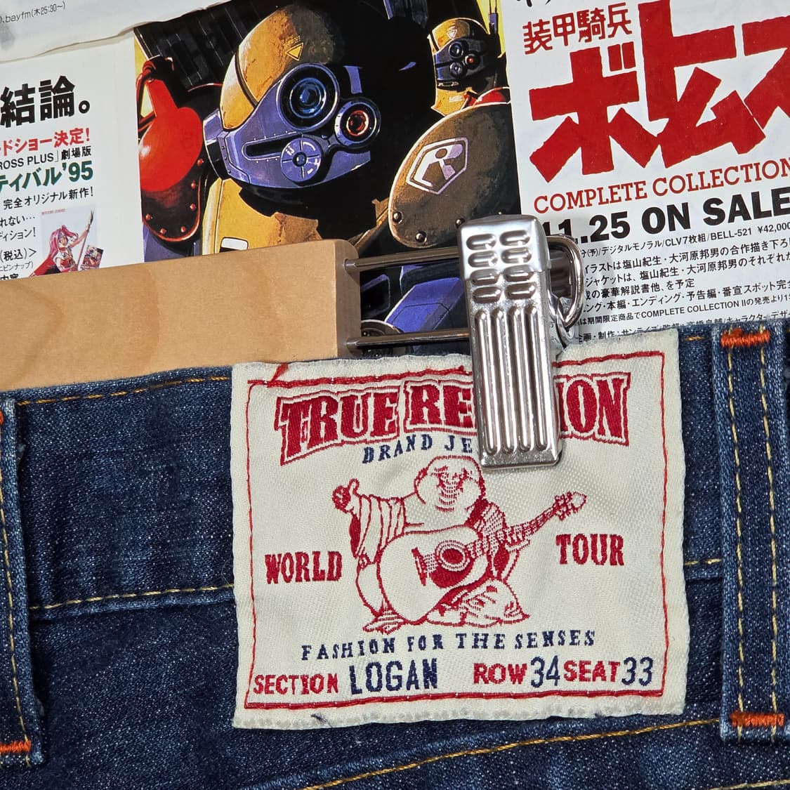 트루릴리전 LOGAN 버튼플라이 진청 데님 팬츠 상품이미지4