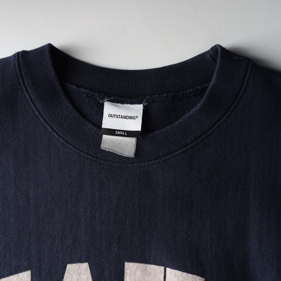 아웃스탠딩 네이비 아치 로고 맨투맨 S 상품이미지5