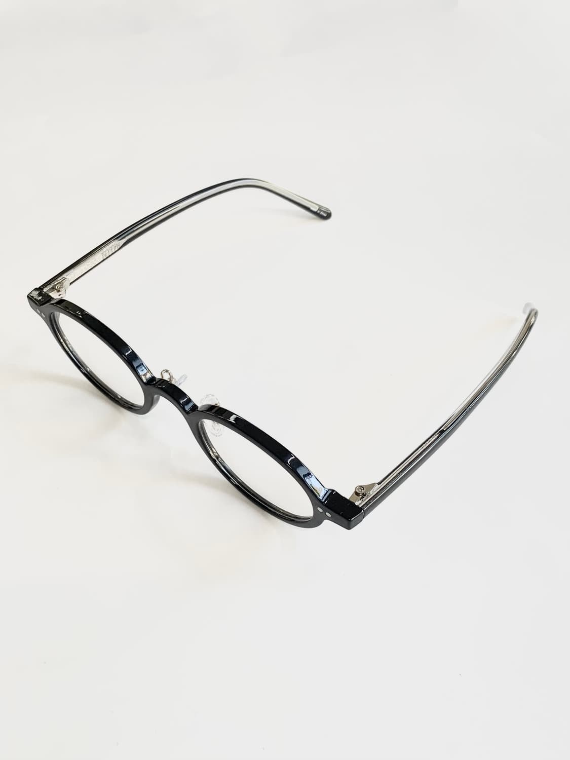 오벌 온테 블랙  코받침있는 뿔테 328 상품이미지3