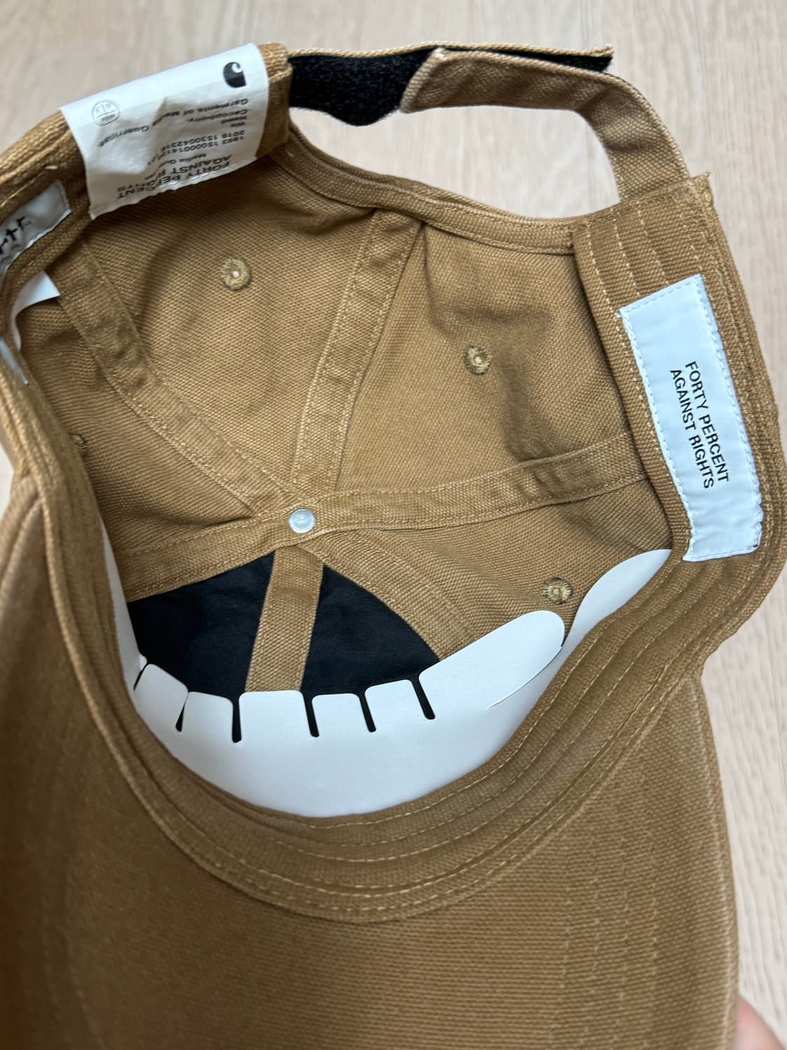 칼하트 wip x fpar 볼캡 브라운 상품이미지3