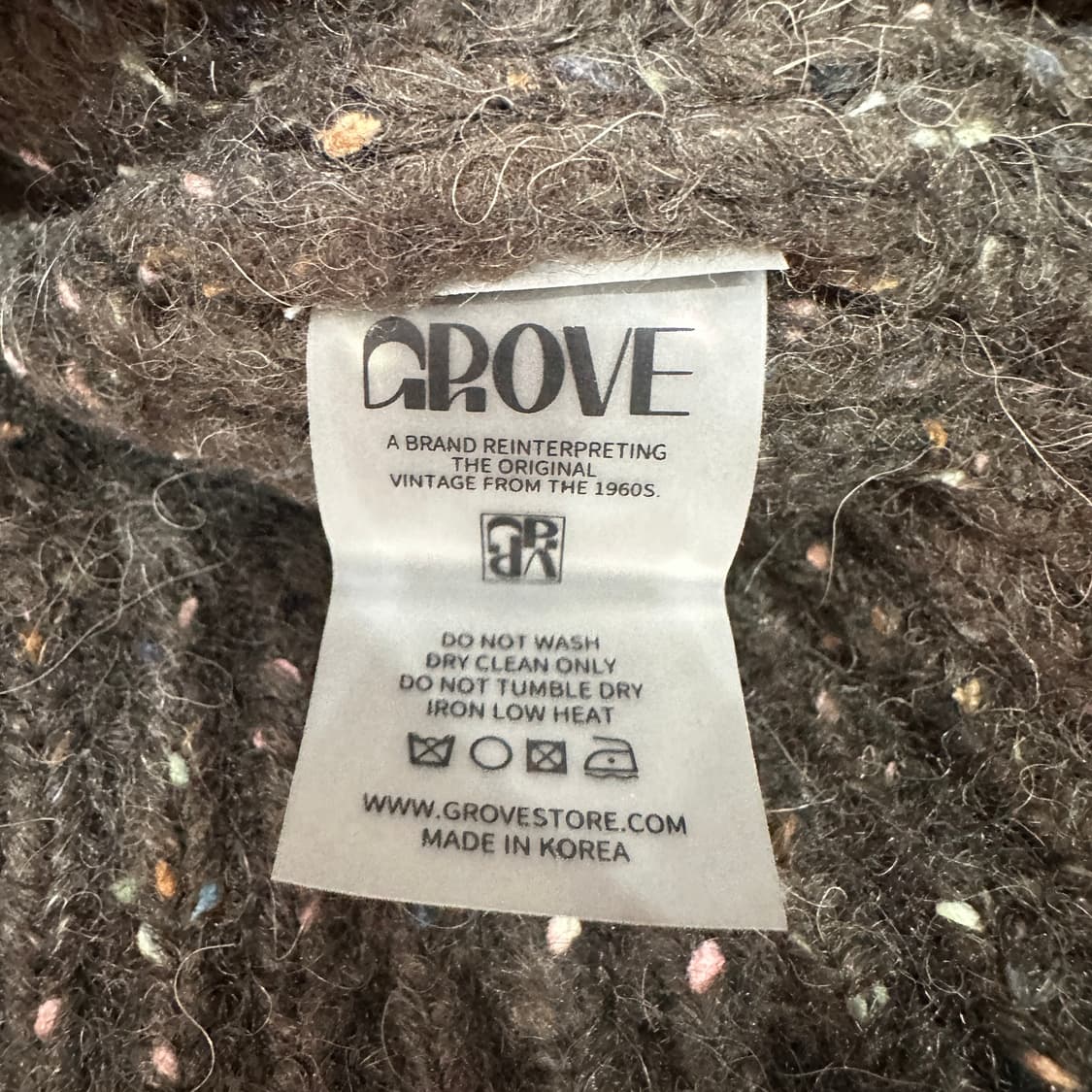 GROVE 그로브 단투 니트조끼 XS 상품이미지4