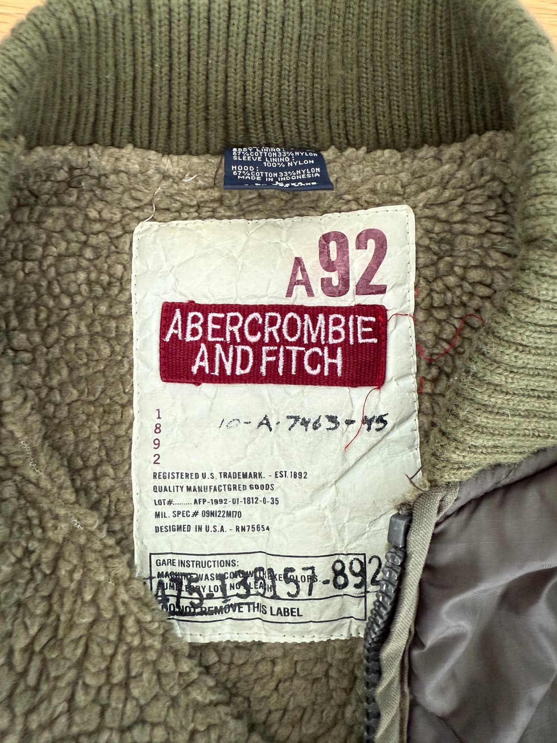 아베크롬비&피치(ABERCROMBIE&FITCH) 퀄팅 자켓 상품이미지8