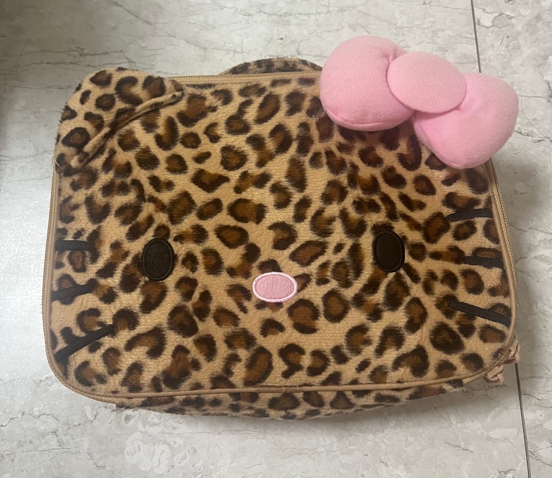 키티 호피 파우치 레오파드 상품이미지1
