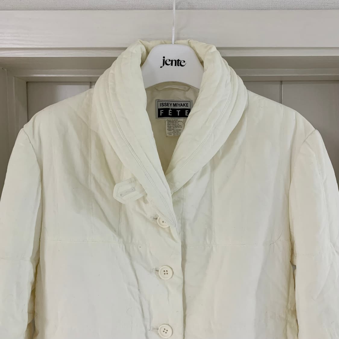 이세이 미야케 fete 크림 패디드 자켓 아카이브 상품이미지3