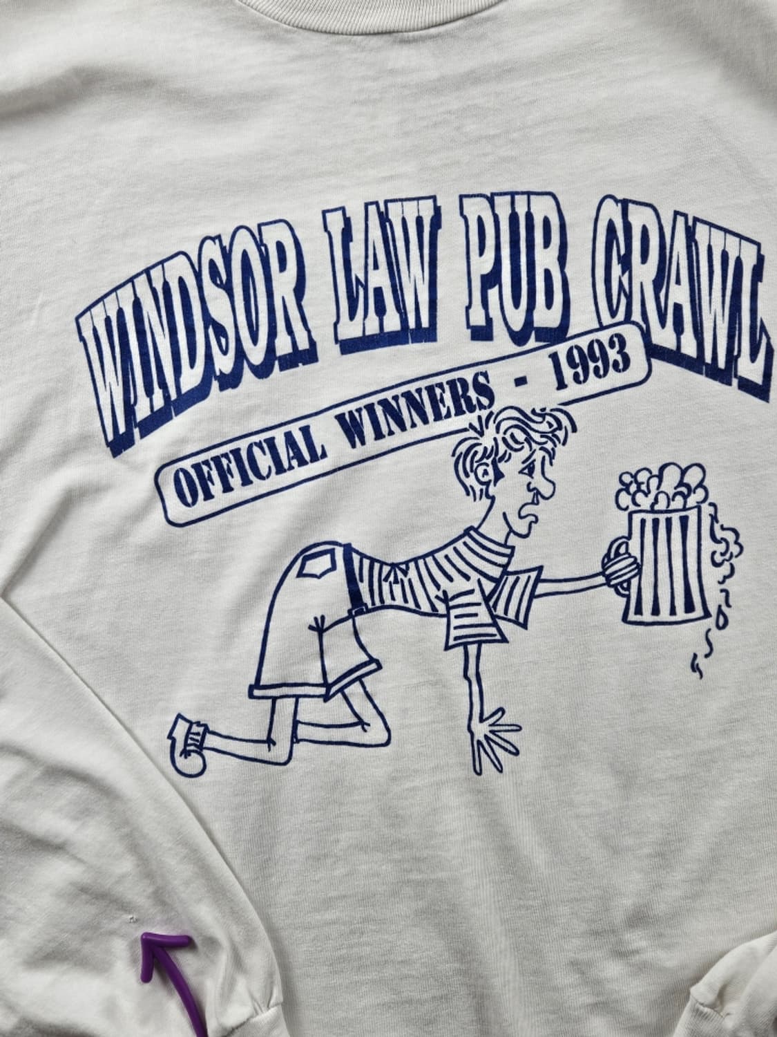 90's HANES 싱글스티치 윈저법대펍크롤 롱슬리브 (L)/ 11119 상품이미지7