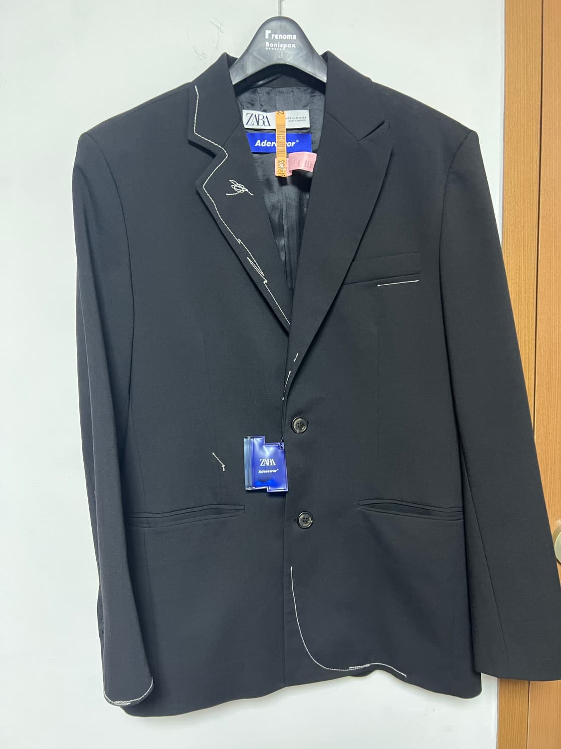 자라 아더에러 오버사이즈 블레이저 블랙 xs 상품이미지4