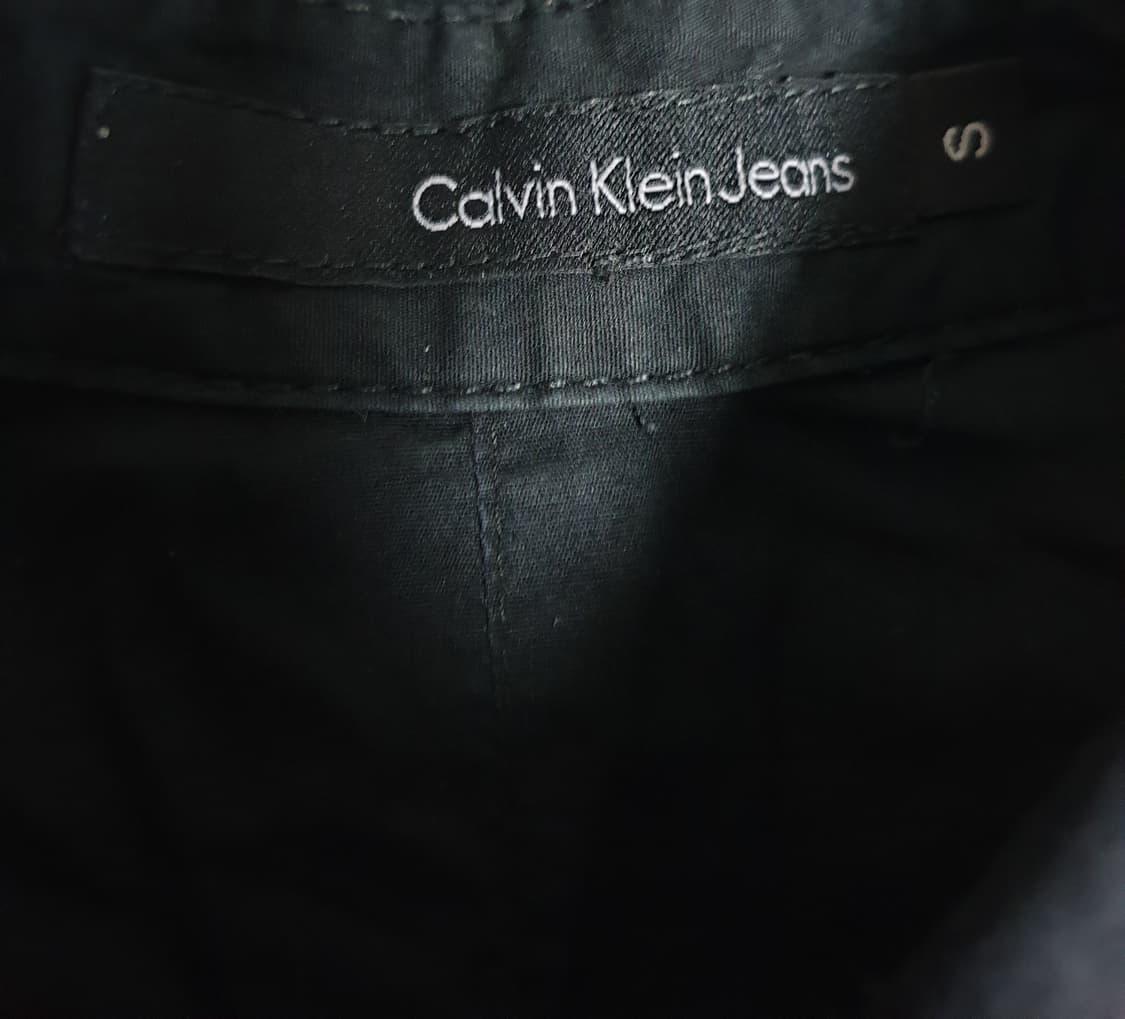 캘빈클라인 진스 슬림핏 스판 페이퍼 셔츠 블랙 (S) 상품이미지2