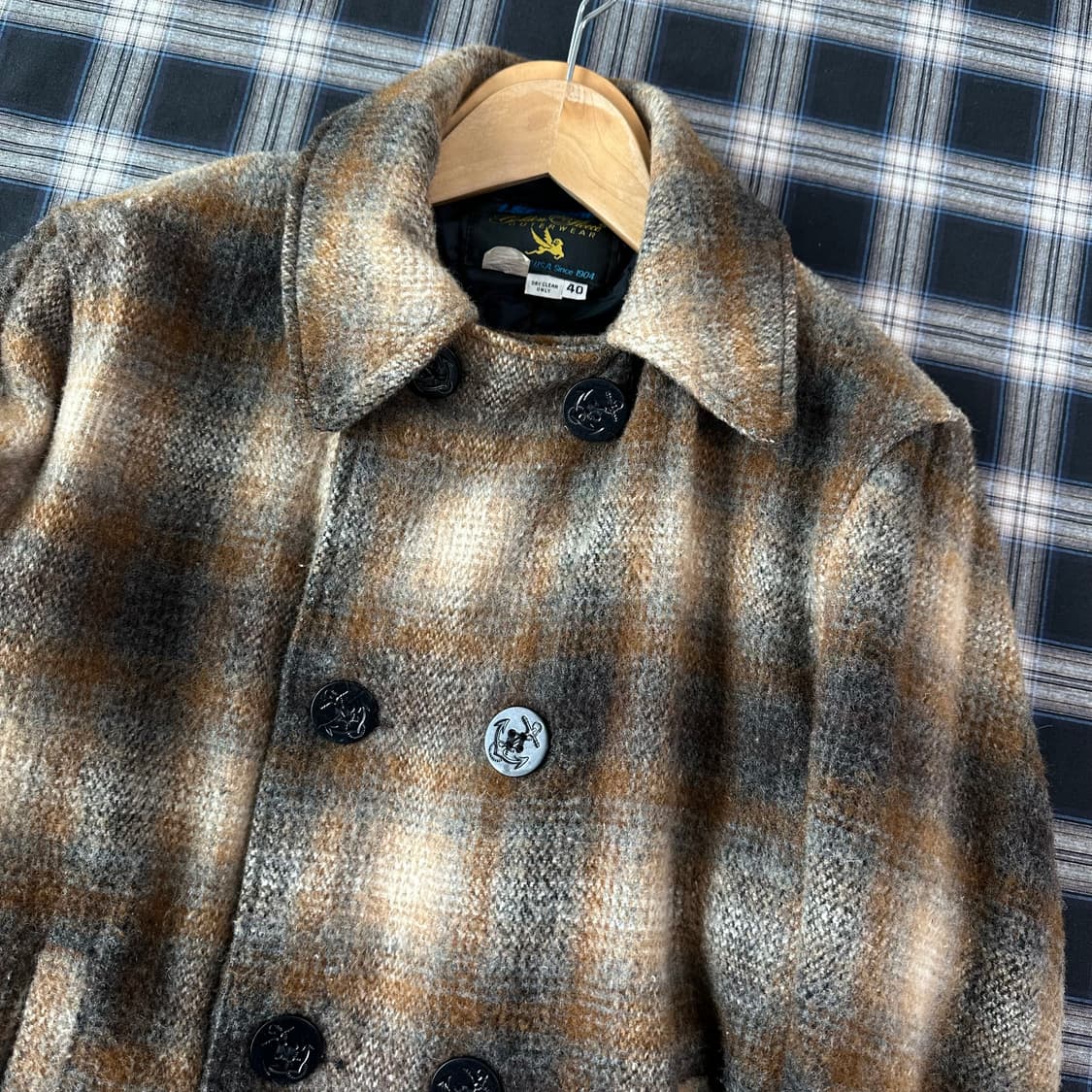 90s spiewak 플란넬 피코트 (조니뎁 플란넬) 상품이미지8